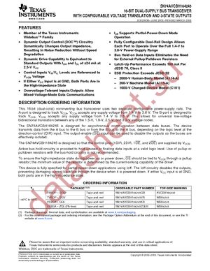 74AVCBH164245GRE4 datasheet  